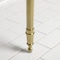 Fauceture KVPB37227W4BB 37-Inch Console Sink with Brass Legs (4-Inch, 3 Hole), White/Brushed Brass KVPB37227W4BB - alternate 2